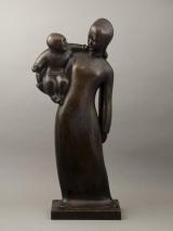 Hua Tianyou (1902-1986). "Maternité". Bronze. Paris, musée Cernuschi. 