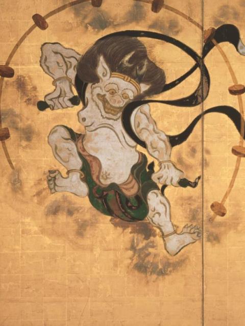 Tawaraya Sōtatsu, Dieux du vent et du tonnerre