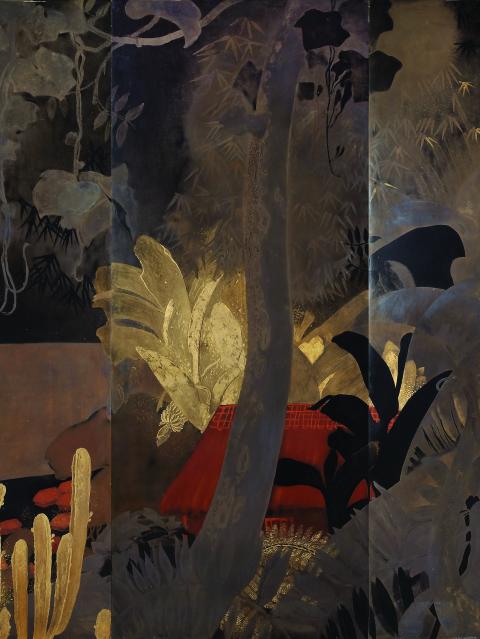 Lê Phô Paysage du Tonkin Hanoï. Entre 1932 et 1934.