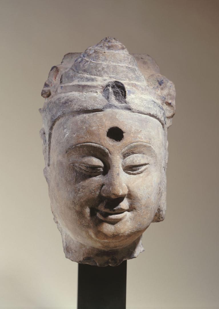 中国 唐時代(618年-907年) 8万で購入◆大夫(貴族)/唐人像 頭部土偶 中国 唐時代(618年-907年) 8万で購入◇大夫(貴族)/唐人